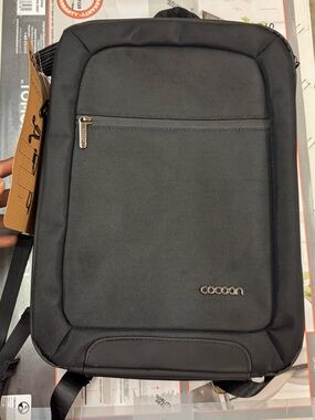 Black Slim Travel Sling Bag for Men